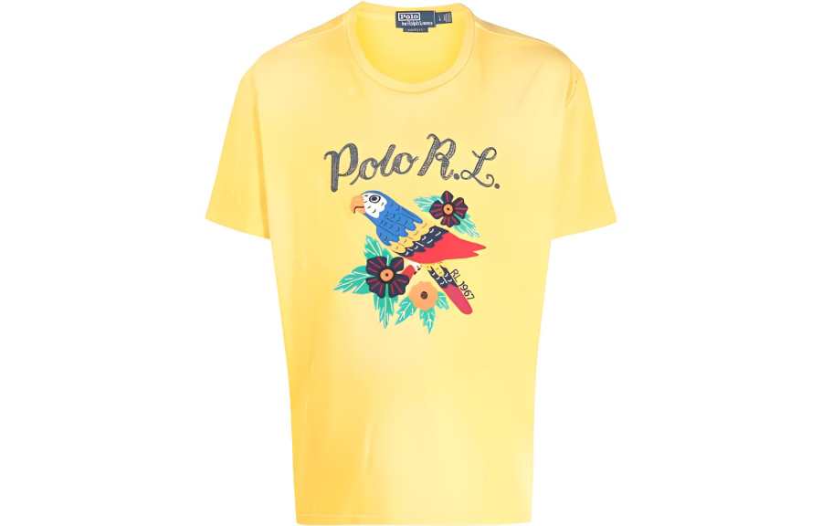 Polo Ralph Lauren SS23 T Shirt Men's Yellow Multicolor