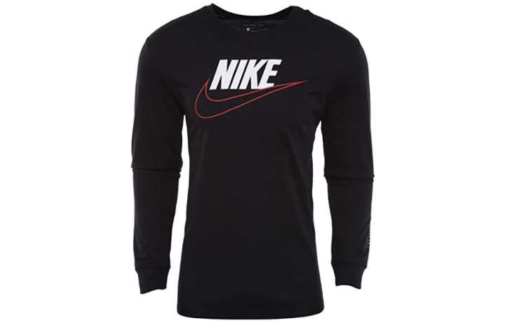 Nike Nike T Shirts Men's Black Moderate Straight Fit