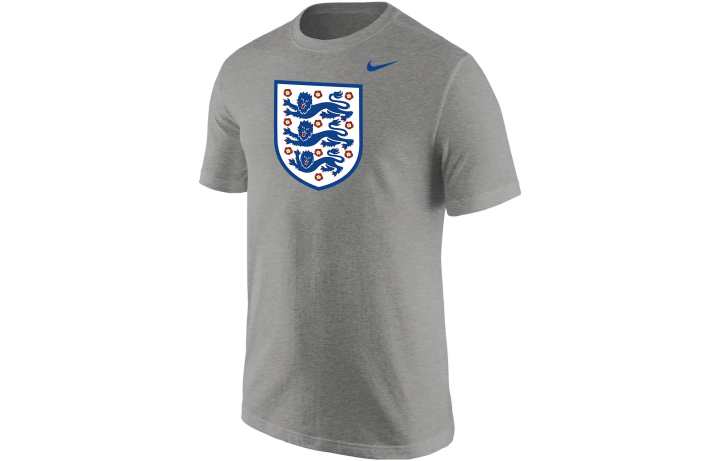 Nike Nike T Shirts Men's Gray Crew Neck Moderate Straight Fit