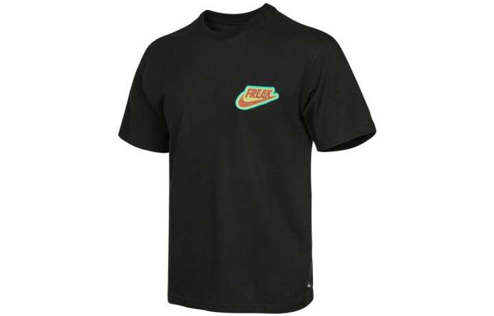 Nike Nike T Shirts Men's Black Crew Neck Moderate Straight Fit