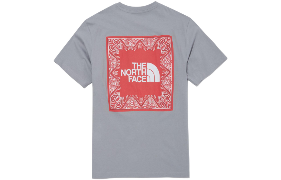 THE NORTH FACE Cashew Flower Collection T Shirt Unisex Light Gray
