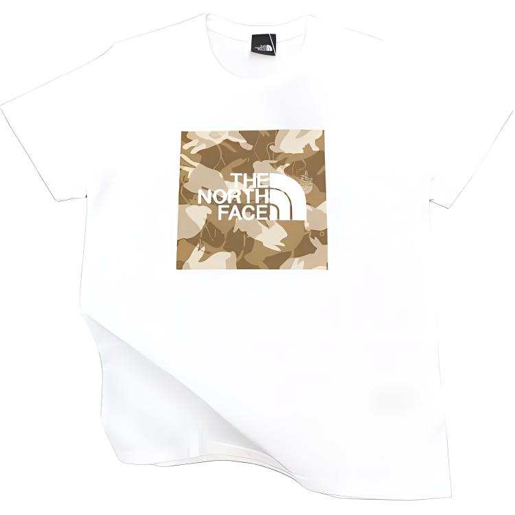 THE NORTH FACE T Shirts Men's White Crew Neck Moderate Straight Fit