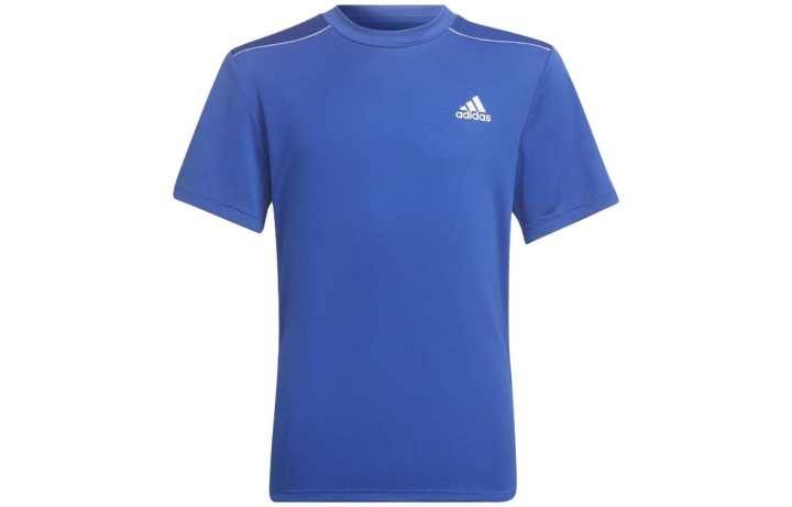 Adidas Adidas T Shirts Men's Blue Crew Neck Straight Fit