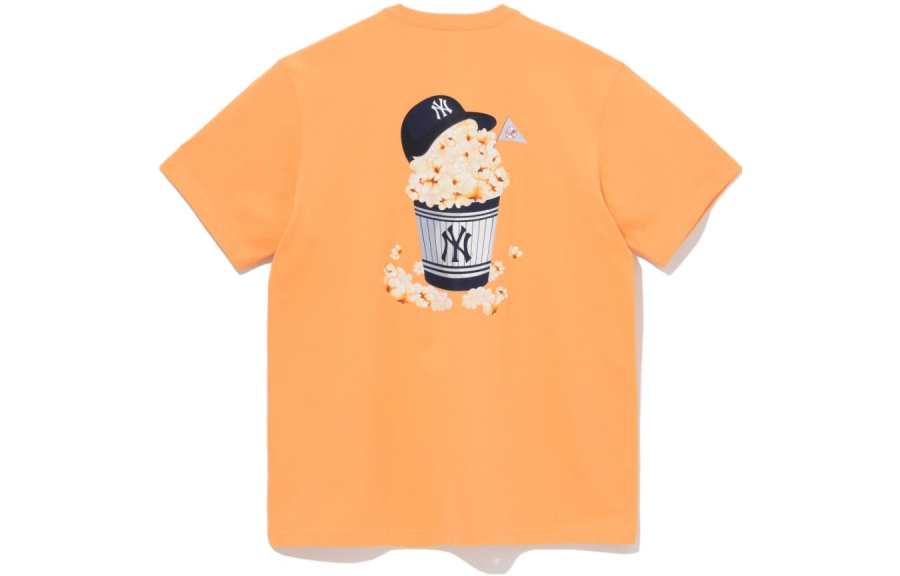 New Era SS23 T Shirt Unisex Milk Orange
