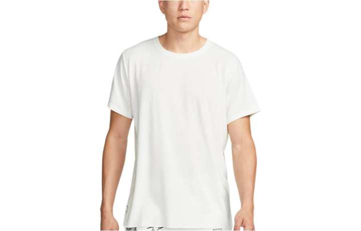 Nike Nike T Shirts Men's White Crew Neck Moderate Straight Fit