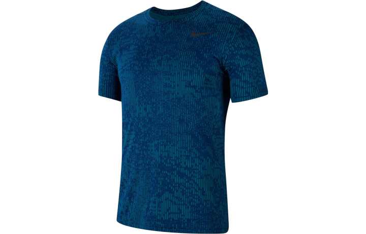 Nike Nike T Shirts Men's Navy Blue Crew Neck Moderate Straight Fit