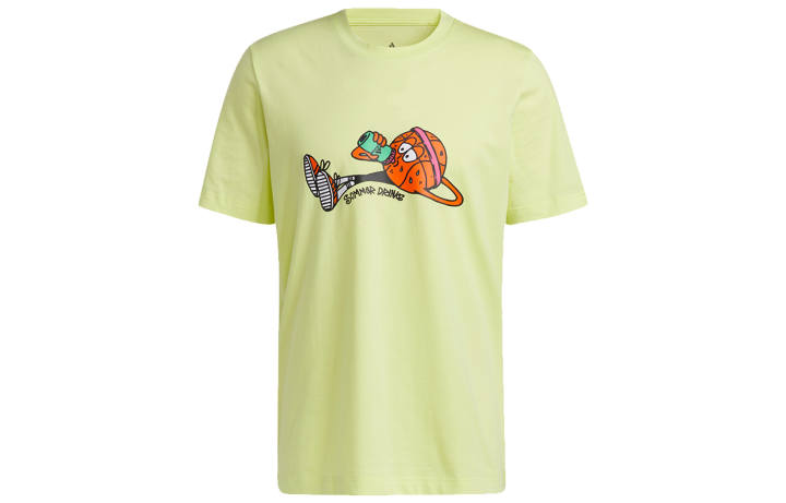 Adidas Adidas T Shirts Men's Lemon Crew Neck Moderate