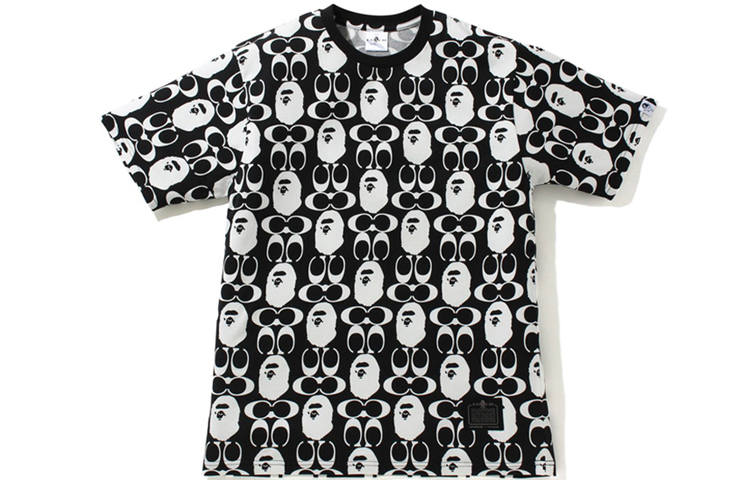 A BATHING APE x COACH Ape Head Series T Shirt Men's