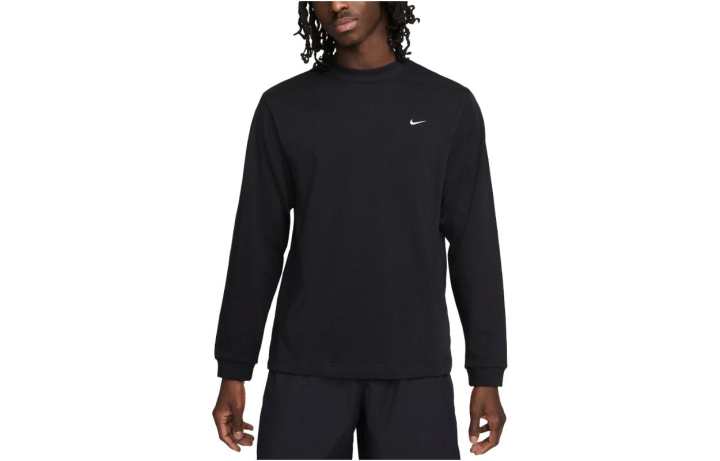 Nike Nike T Shirts Men's Black Crew Neck Moderate Straight Fit