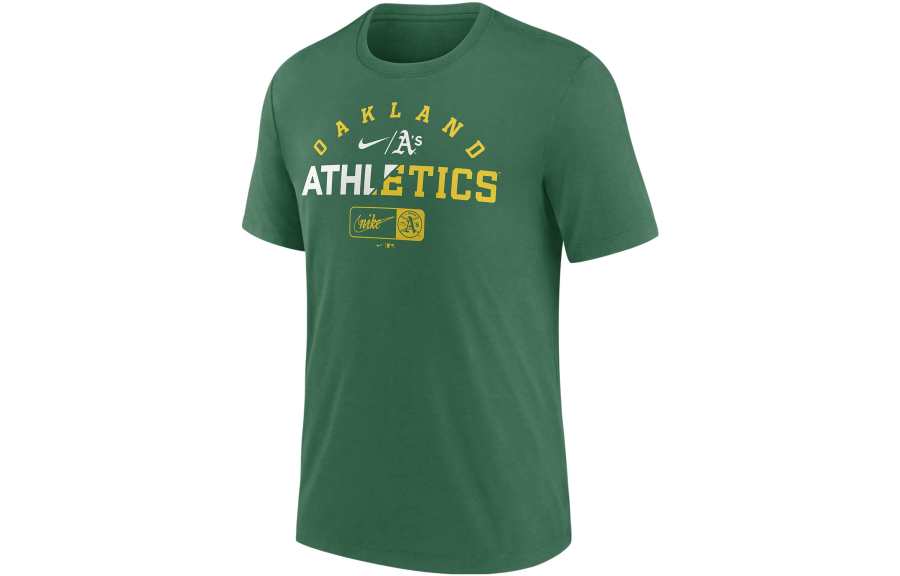 Nike Nike T Shirts Men's Green Crew Neck Moderate Straight Fit