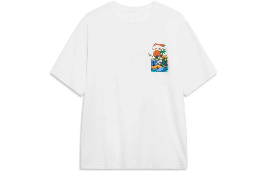 Li-Ning Li Ning Sports Lifestyle Collection Sports Trendy Collection T Shirt Men's White