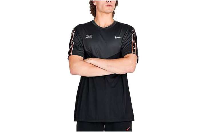 Nike Nike T Shirts Men's Black Crew Neck Moderate