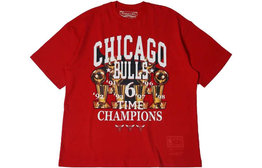 Mitchell Ness Mitchell Ness T Shirt Unisex Red
