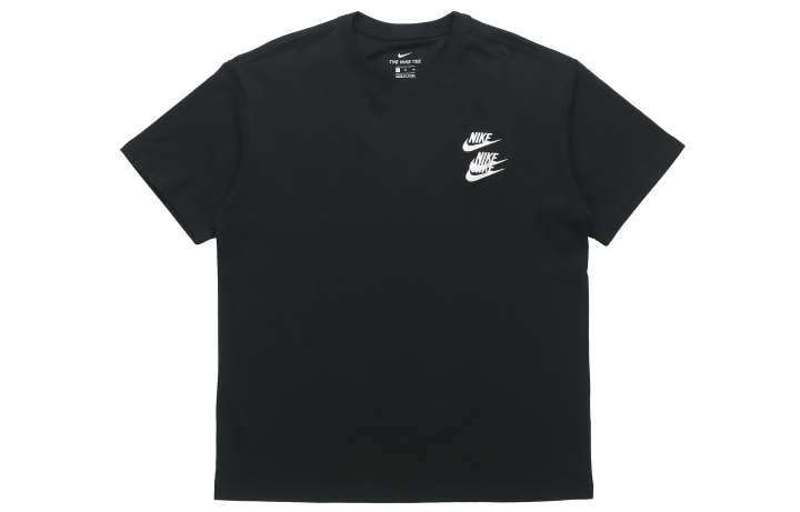 Nike Nike T Shirts Men's Black Crew Neck Moderate Straight Fit
