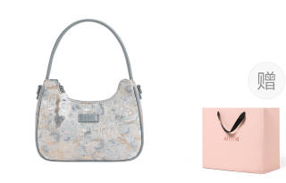 AILUXI Fabric Shoulder Bag, Crossbody Bag, Shoulder Bag Medium Women's Wisteria Pink