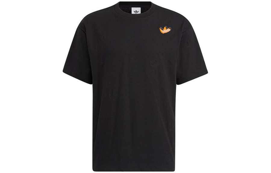 Adidas Originals Drop Shoulder Sleeve T Shirt Unisex Black