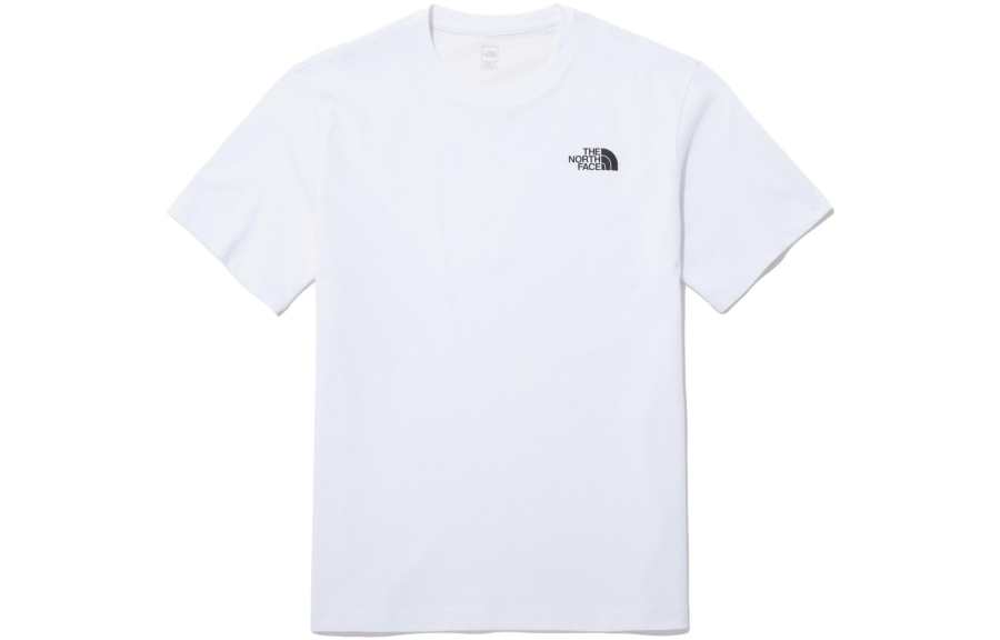 THE NORTH FACE T Shirts Men's White Crew Neck Moderate Straight Fit