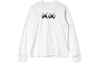Sacai KAWS X Sacai Flock Print Long Sleeve T-shirt