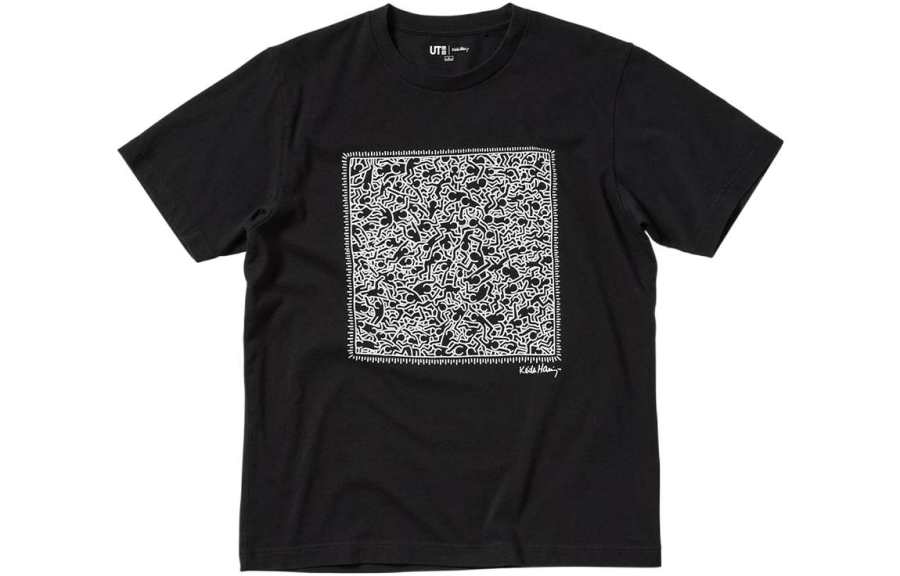 UNIQLO x · Keith Haring Regular T Shirt Unisex Black