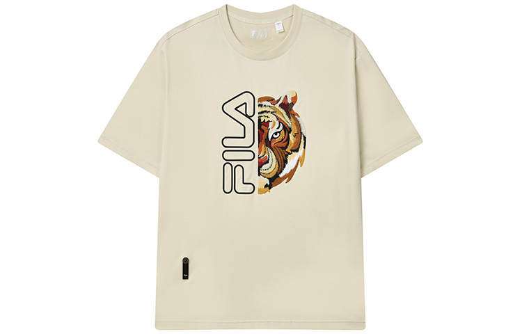 FILA T Shirts Men's Malt Crew Neck Moderate Straight Fit