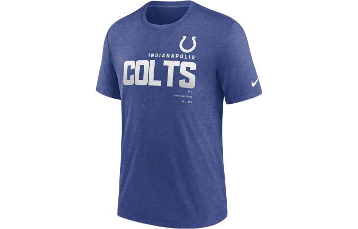Nike Nike T Shirts Men's Blue Crew Neck Moderate Straight Fit