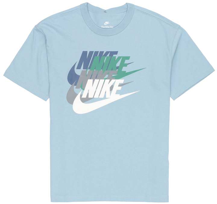 Nike Nike T Shirts Men's Blue Crew Neck Moderate
