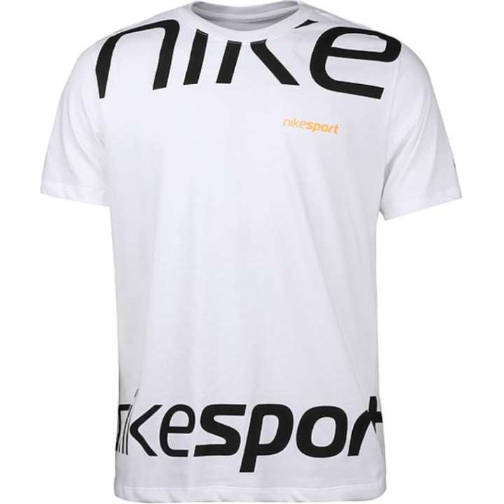 Nike Nike T Shirts Men's White Crew Neck Moderate Straight Fit