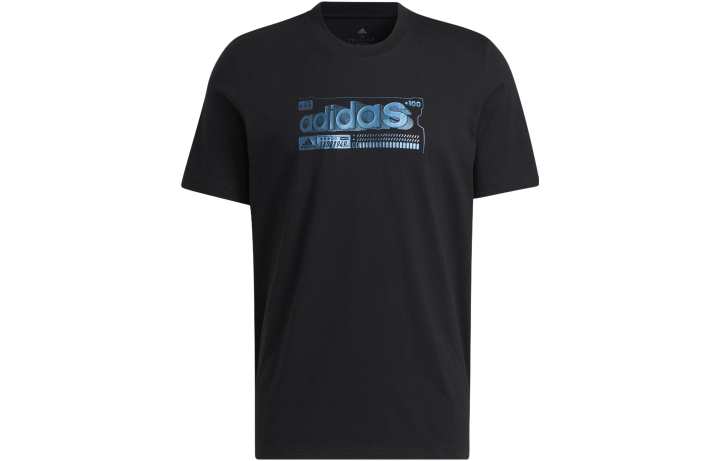Adidas Adidas T Shirts Men's Black Crew Neck Moderate Straight Fit