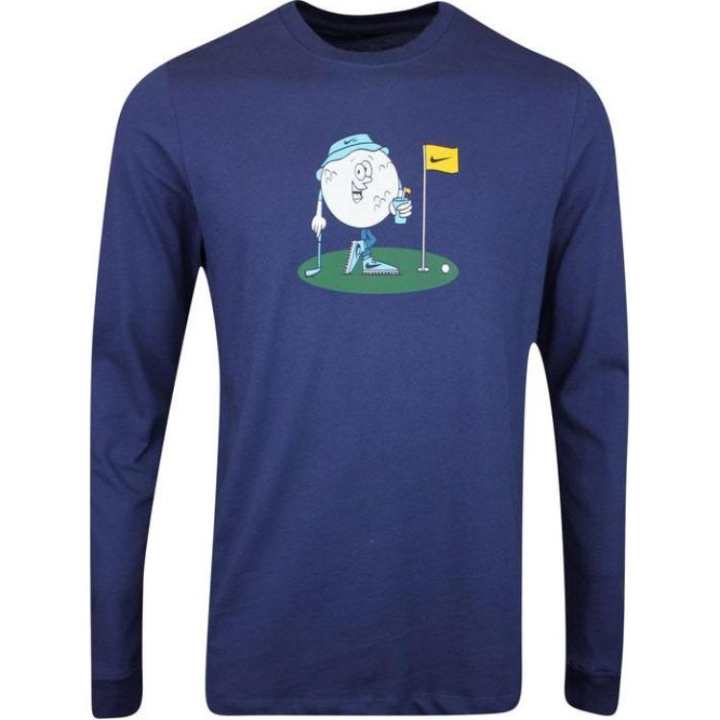 Nike Nike T Shirts Men's Blue Crew Neck Moderate
