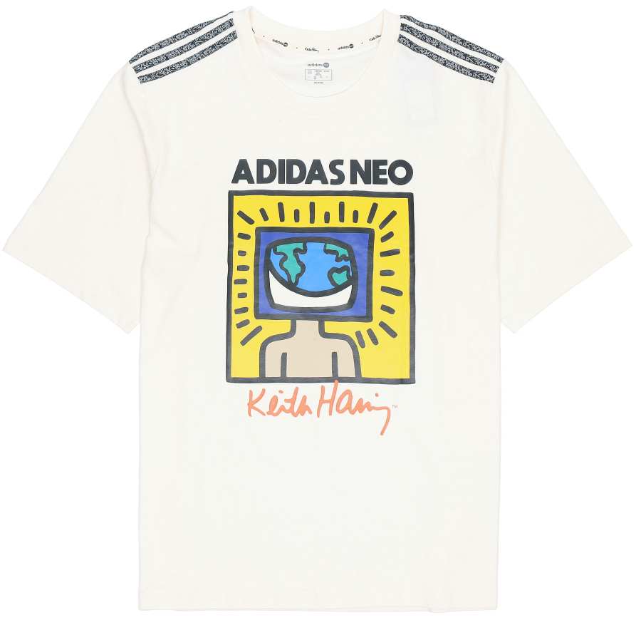 Adidas Neo x KAISIHALIN,LIANMINGKUAN T Shirt Men's Ecru