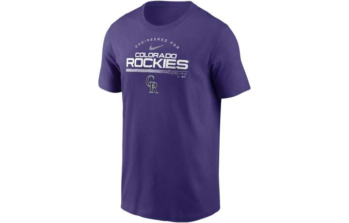 Nike Nike T Shirts Men's Purple Crew Neck Moderate Straight Fit