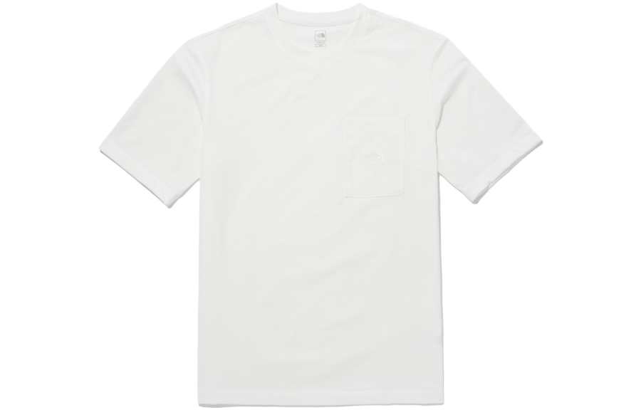 THE NORTH FACE T Shirts Men's White Crew Neck Moderate Straight Fit