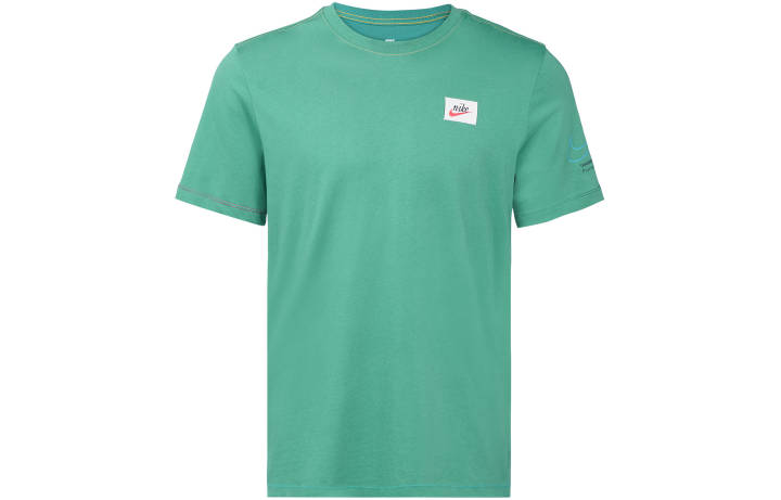 Nike Nike T Shirts Men's Light Green Crew Neck Moderate Straight Fit
