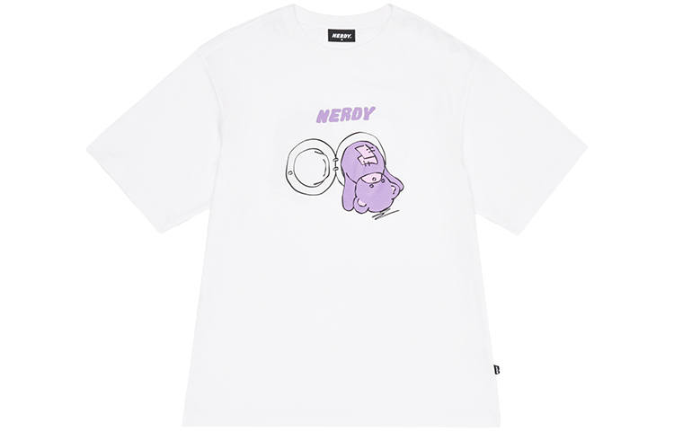 Nerdy T Shirts Unisex White Crew Neck Moderate Straight Fit