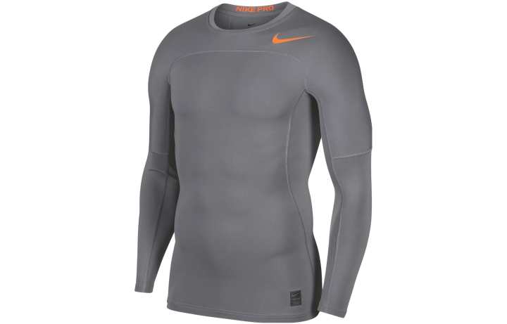 Nike Nike T Shirts Men's Gray Crew Neck Moderate Straight Fit