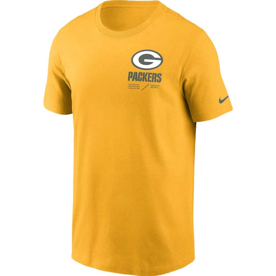 Nike Nike T Shirts Men's Gold Crew Neck Moderate Straight Fit