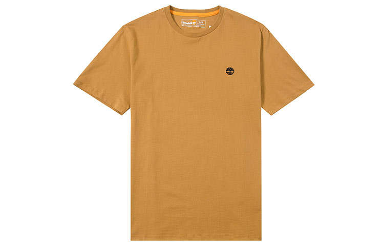 Timberland T Shirts Men's Tan Crew Neck Moderate