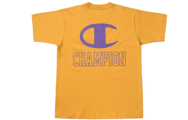Champion SS21 Straight Fit T Shirt Japan Version Unisex Ginger Yellow