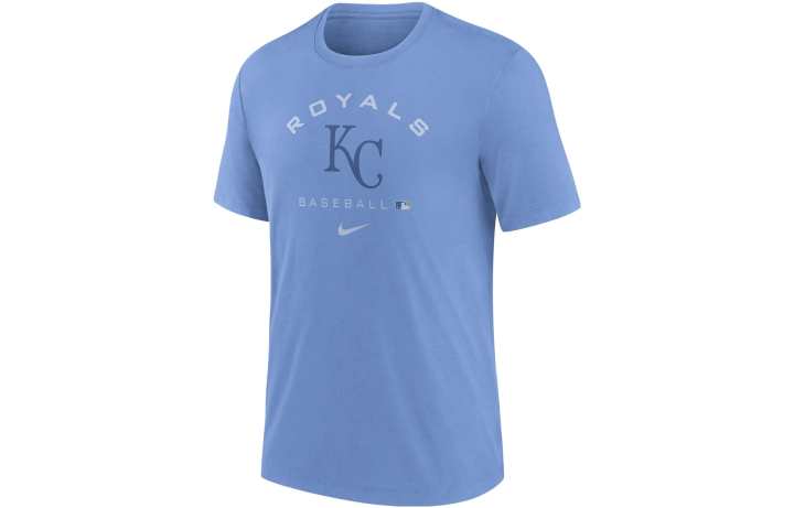 Nike Nike T Shirts Men's Blue Crew Neck Moderate Straight Fit