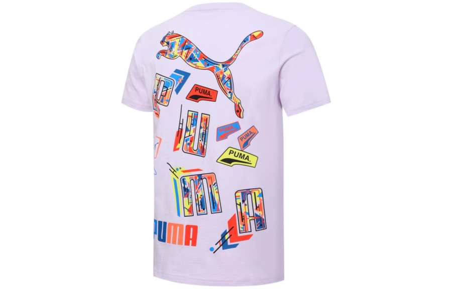 PUMA T Shirt Unisex Light Purple