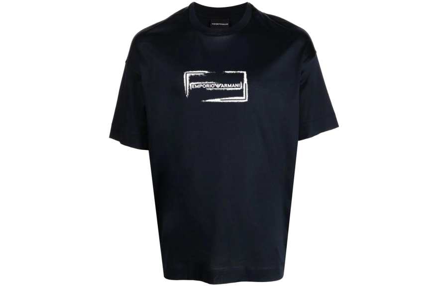 EMPORIO ARMANI SS23 T Shirt Men's Marine Blue
