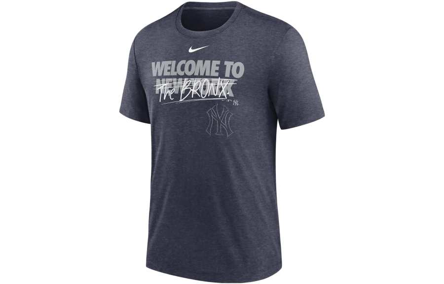 Nike Nike T Shirts Men's Marine Blue Crew Neck Moderate Straight Fit