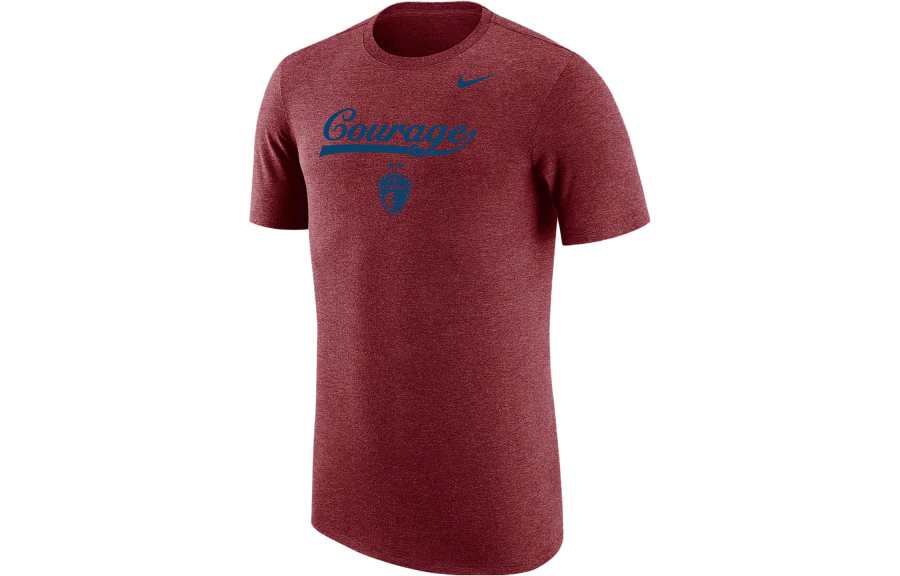 Nike Nike T Shirts Men's Burgundy Crew Neck Moderate Straight Fit