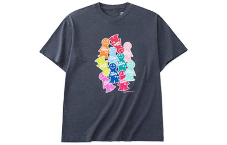 ANTA Life Collection T Shirts Unisex Gray Crew Neck Moderate Straight Fit