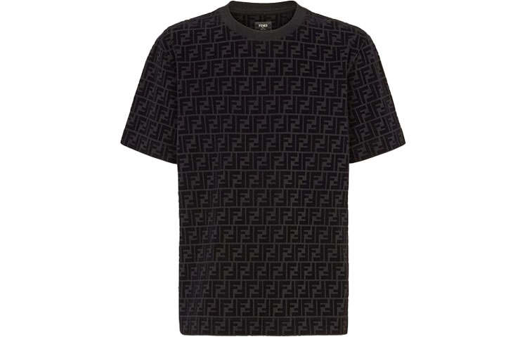 FENDI T Shirt Men's Black Brown
