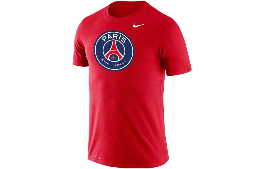 Nike Nike T Shirts Men's Red Crew Neck Moderate Straight Fit