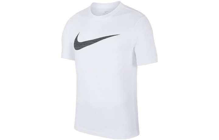 Nike Nike T Shirts Men's White Crew Neck Moderate Straight Fit