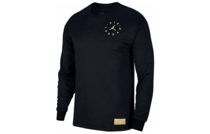 Jordan Jordan T Shirts Men's Black Crew Neck Moderate