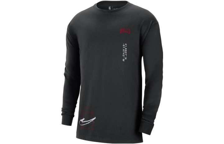 Nike Nike Nba Chicago Bulls Cts Max 90 Loose Fit L/S T shirt