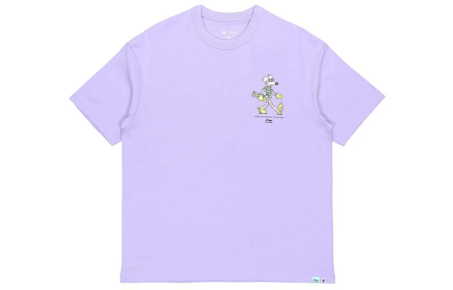 Li-Ning Li Ning x Steven Harrington Skateboard T Shirt Men's Purple